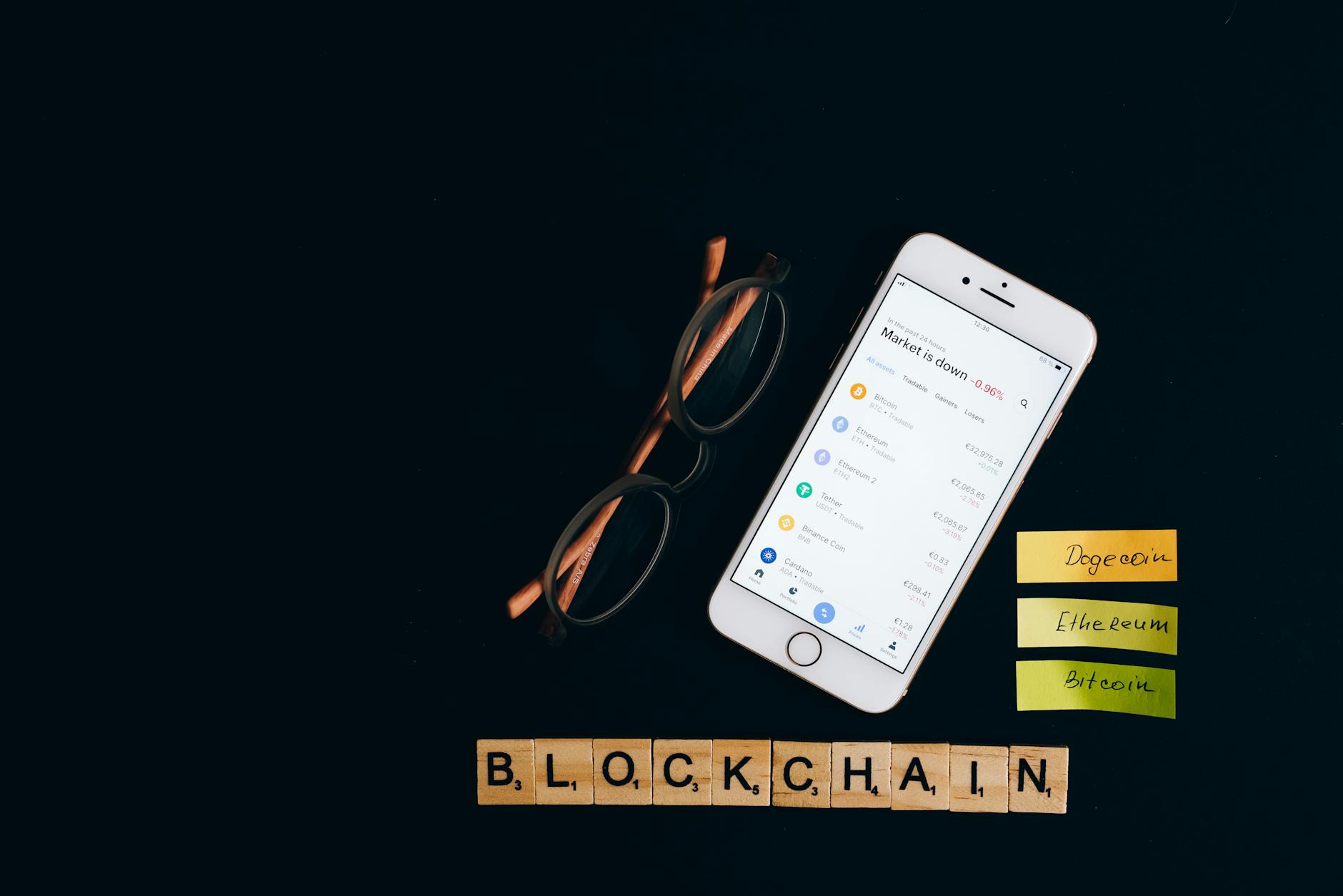 blockchain bridge illustration